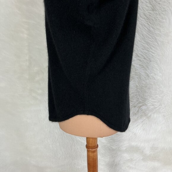 The Cashmere Project Black Cashmere Button Front Crystal Collar Sweater Shirt XS - Picture 4 of 8